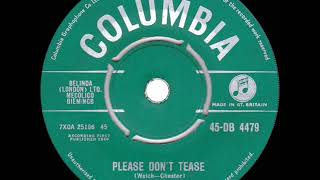 1960 Cliff Richard - Please Don’t Tease (#1 UK hit)