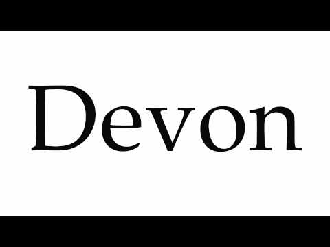 How to Pronounce Devon
