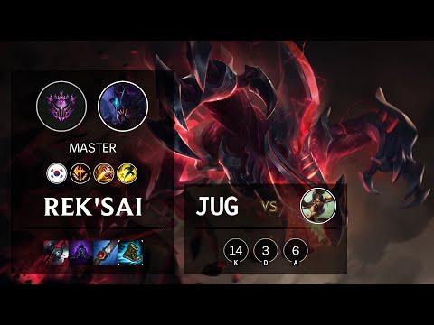 Rek'Sai Jungle vs Nidalee - KR Master Patch 10.13