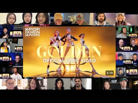 HUNTRIX "Golden" Official lyric video reaction mashup video 