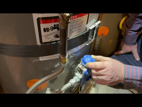 No hot water? How to relight a water heater (newer style)