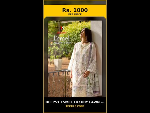 Deepsy Esmel Luxury Lawn - Chiffon Dupatta – product video thumbnail