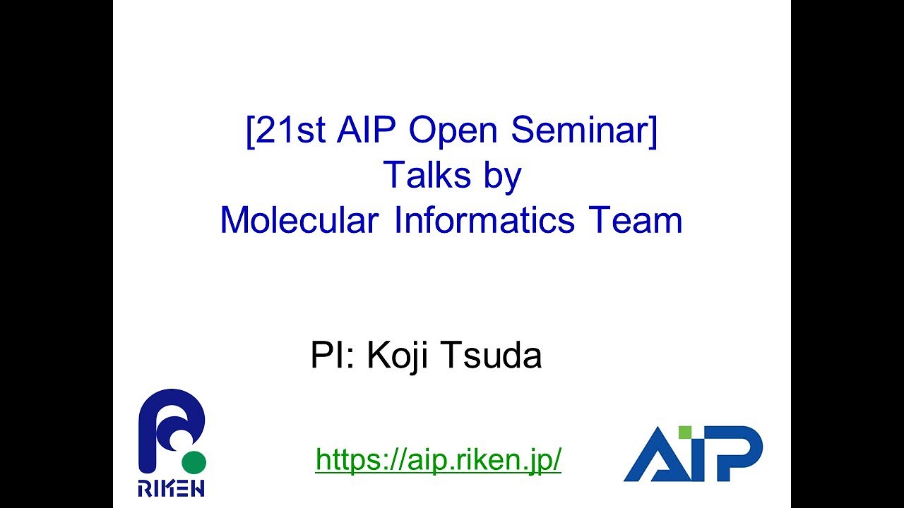 Molecular Informatics Team (PI: Koji Tsuda) thumbnails