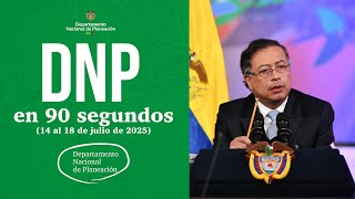 Resumen Semanal DNP en 90 Segundos (14 al 18 de julio de 2025)