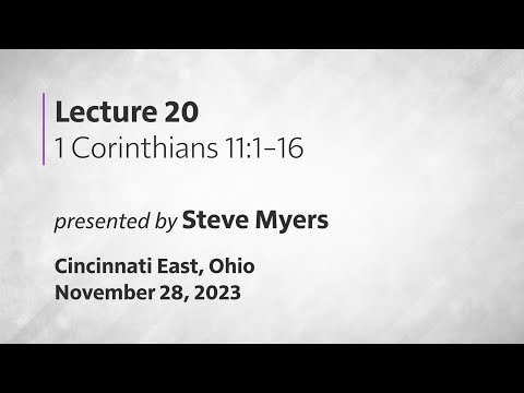 Epistles of Paul: 20 - 1 Corinthians 11:1–16