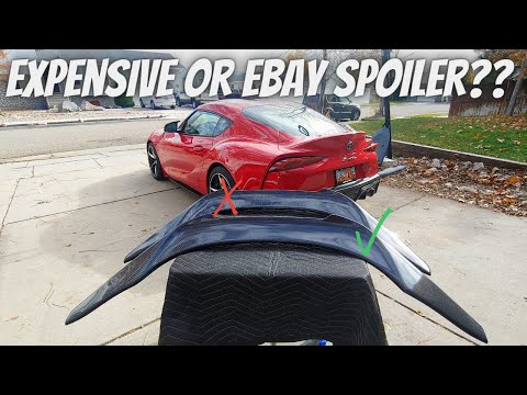 MKV Supra Carbon Spoiler Install - Which is better, Expensive or eBay? | Paddle Shifter Extensions