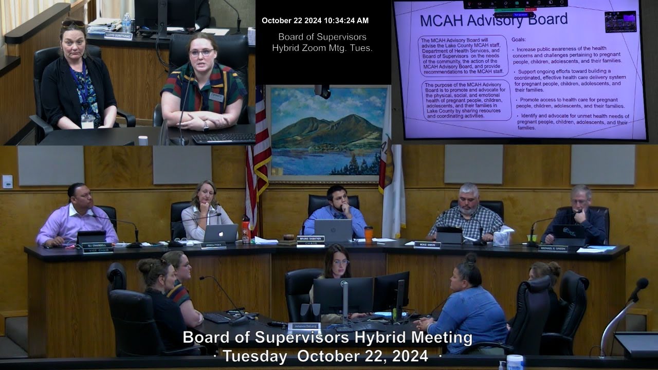 Board of Supervisors Tues Mtg 10-22-24 · Annual MCAH Report