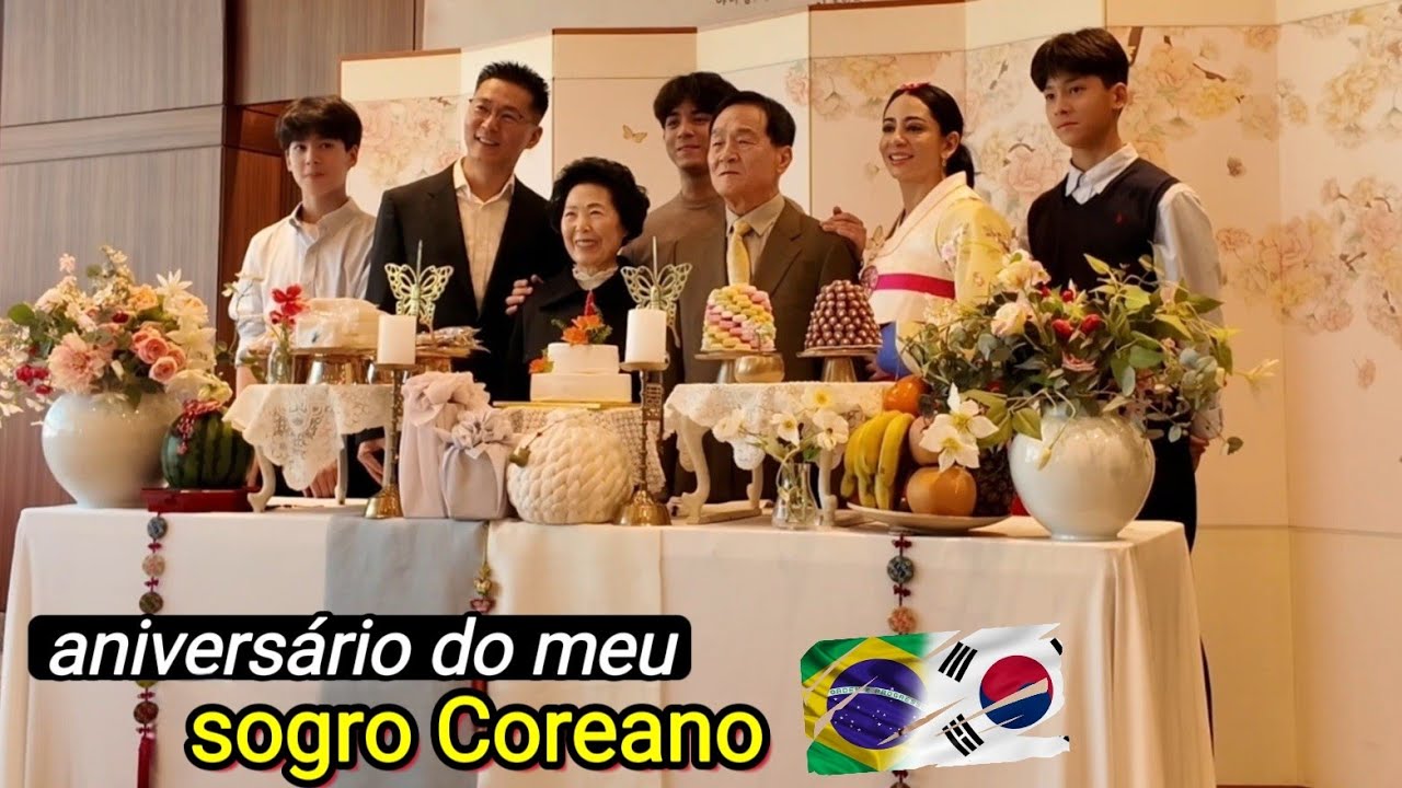 ANIVERSÁRIO DO MEU SOGRO COREANO. (80 ANOS)