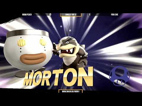 WBB #91 | Yoda Cage (Morton) vs Wawa Peach (Cloud) - Winners Semis - Top 12 Smash 4 Singles