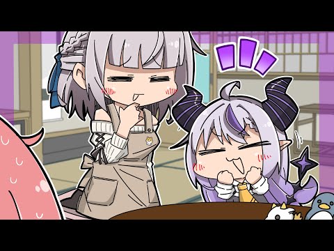 Noel thinks of herself as Laplus' mother.【Animated Hololive/Eng sub】【Noel/Laplus/Subaru/Lui】
