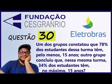 Questão 30 da Eletrobrás 2022 (Banca Cesgranrio) Conjuntos e porcentagem