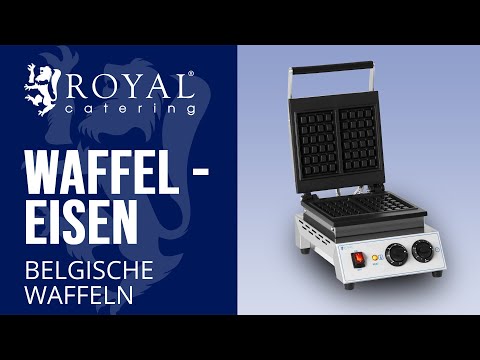 Video - Wafelijzer - Belgische wafels - 1.500 W