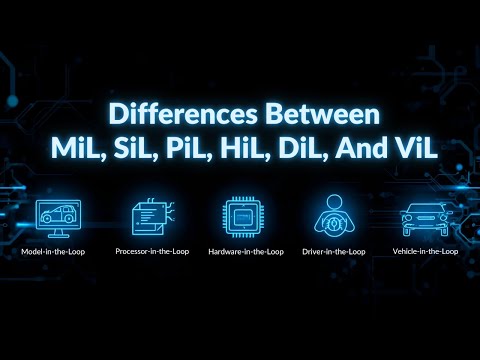Differences Between MiL, SiL, PiL, HiL, DiL, And ViL In Automotive Testing #Automotive #Testing #EEE