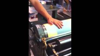 Cover Printing at Igloo Letterpress - The Caribbean 7" Vinyl Single