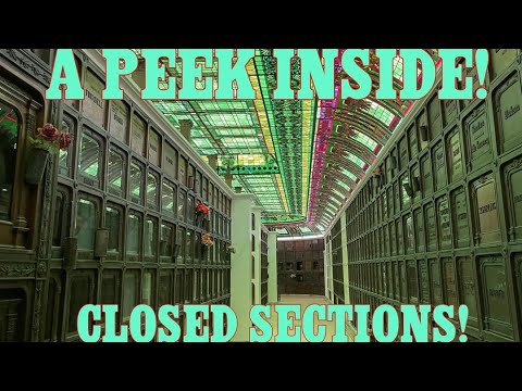 A PEEK INSIDE!! EPIC CLOSED sections of Cypress Lawn Mausoleum - Columbarium!