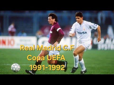 Real Madrid C.F Copa de la U.E.F.A 1991 - 1992 Goles