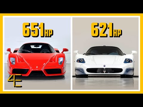 Enzo Ferrari vs Maserati MC12 | Car Spec Comparison | 4enthusiasts