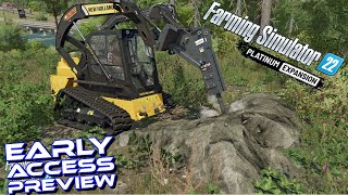 Busting Rocks & Gravel In Farming Simulator 22 - Platinum Expansion DLC
