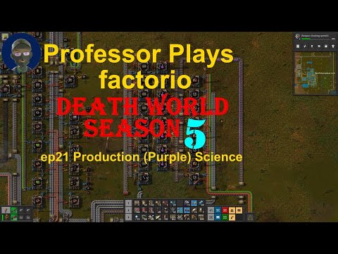 factorio Death World Season 5 ep21 Production Purple Science