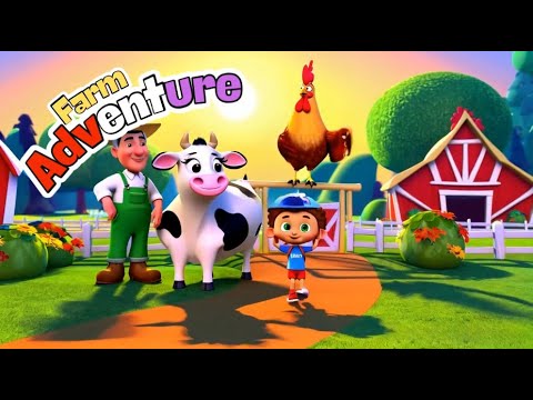 🌾🐄🐔 Kidzzy’s Farm Adventure! 🚜🌽 Learn About Farming & Animals! 🐰🐷