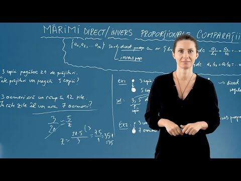 Mărimi direct/invers proporționale - Comparații - Matematică - Clasa a VI-a