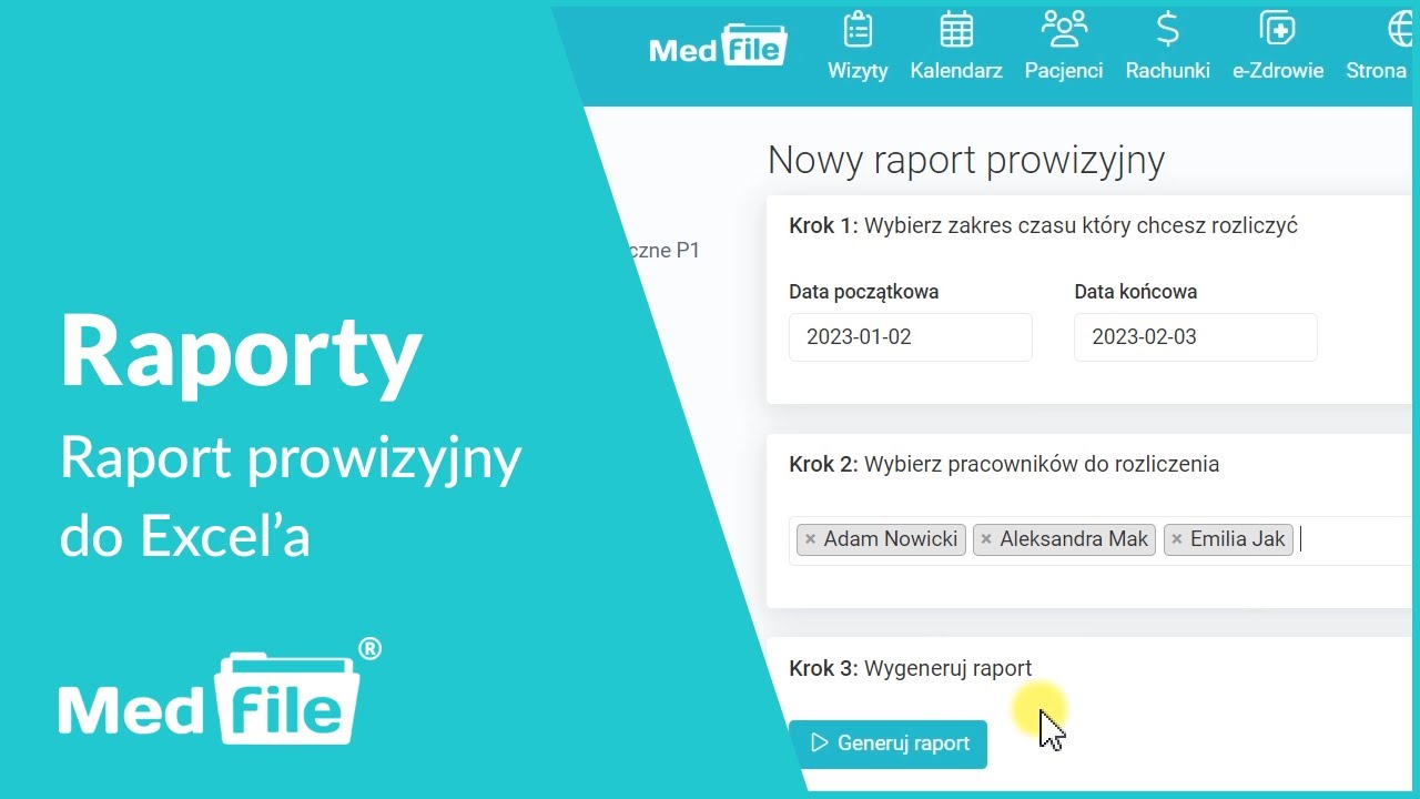 Generowanie raportu prowizyjnego