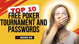 FREE Poker Tournaments! 💰 Get Your Daily Freeroll Passwords NOW! 🔥
