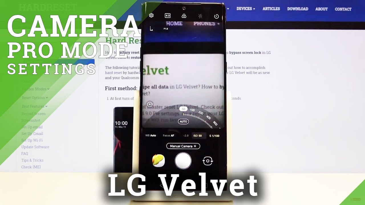 How to Use Camera Pro Mode on LG Velvet – Camera Pro Settings