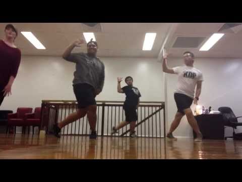 Kara "step"  dance cover KDR Beg. KPOP with Dayne Xiah Roberts - group 2