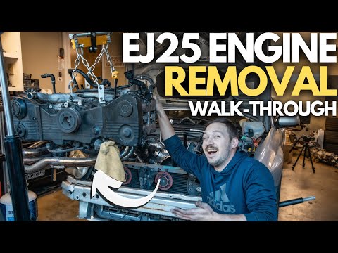 How to remove a Subaru EJ25 Engine (POV Walkthrough)