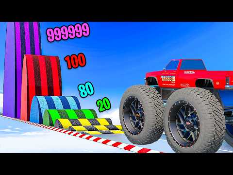 AUTO'S vs MEGA DREMPELS Testen In GTA 5!