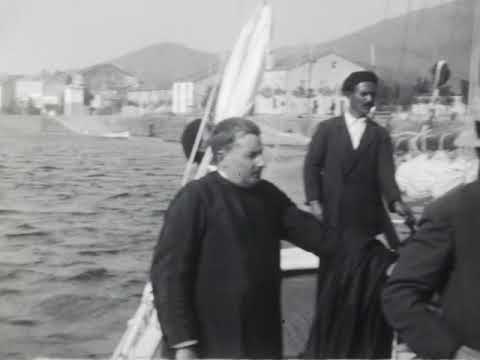 1928. Santiago de Compostela e paseo polo río Ulla cara Rianxo e Arousa (Fondo f. familia Baltar)