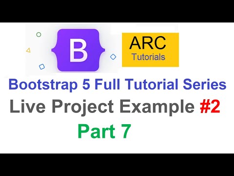 Bootstrap 5 Tutorial For Beginners #7 - Live Project Design Example #2