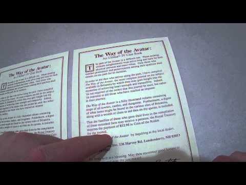 Game Version Differences - Ultima IV Clue Book ads