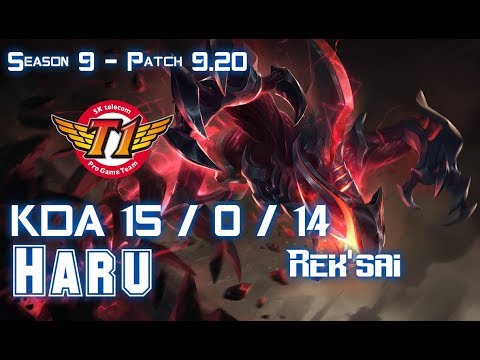 SKT T1 Haru REK'SAI vs DR. MUNDO Jungle - Patch 9.20 EUW Ranked