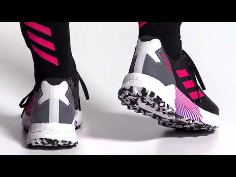 Adidas Terrex Agravic Ultra Trail Running Shoes Black GZ9037 video