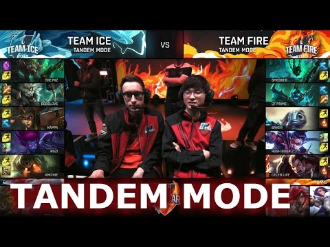 Faker + Bjergsen! Team Ice vs Team Fire Tandem mode | LoL All-Star Event 2016 Day 4