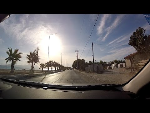 Driving through Kiato, Velo, Vrachati and Lechaio to Motorway 8 (A8 - Olympia Odos) - onboard camera