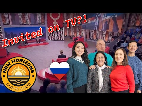 Invited to Channel 1 📺 Monson Family 🐑 Americans in RUSSIA 🇷🇺 ❤️