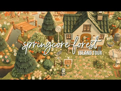 Stunning Springcore Forest  Dream Tour! Animal Crossing New Horizons