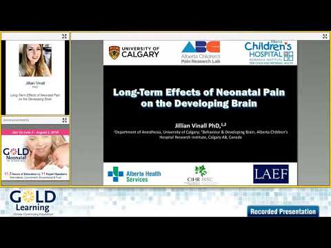 Interview with Jillian Vinall | Neonatal Pain Effects on the Developing Brain | GOLD Neonatal 2019