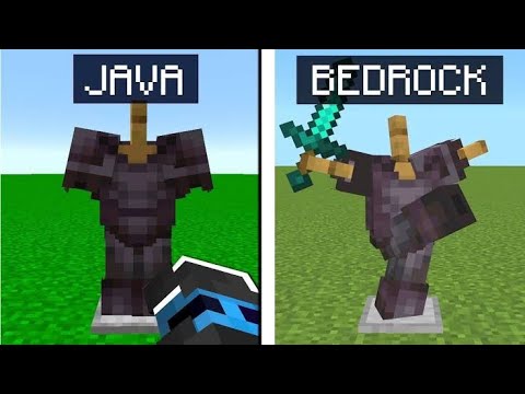 Minecraft Bedrock vs Java MCPE! You won't believe the difference! 😱
