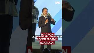 Macron Sahneye Fırladı: Gürültü Yapanlara Sert Tepki!