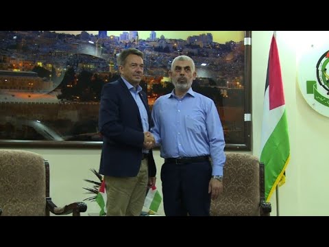 رئيس اللجنة الدولية للصليب الاحمر يلتقى السنوار في غزة