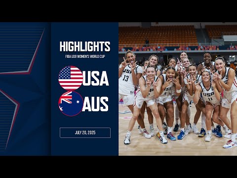 HIGHLIGHTS: USA vs Australia | 2025 FIBA U19 Women's World Cup Final | July 20, 2025