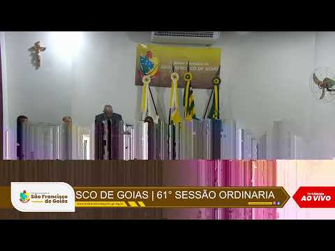 61ª SESSÃO ORDINÁRIA DE 2026 - SÃO FRANCISCO DE GOIÁS