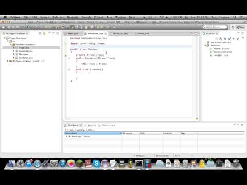 Java Tutorials Physics Simulator Episode 1