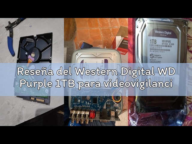 Vídeo relacionado con Western Digital WD Purple 4TB para videovigilancia - 3.5 pulgadas SATA 6 Gb/s disco duro con tecnología AllFrame 4K - 180TB/yr, 64MB Cache, 5400rpm - WD40PURZ