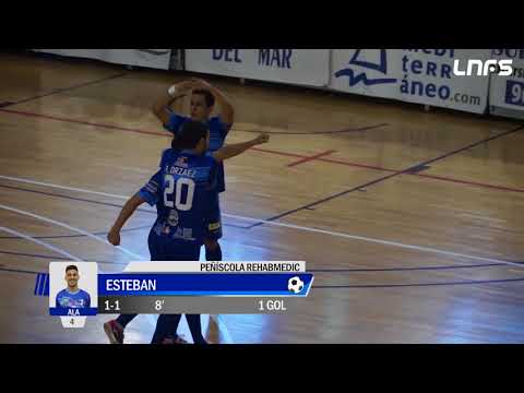 Gol Esteban (1-1) Peñíscola Rehab Medic - Jaén Paraiso Interior. J26, 1Div. LNFS