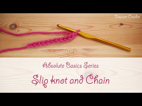 Absolute Beginner Crochet Series Ep 1 : Slip knot & Chain